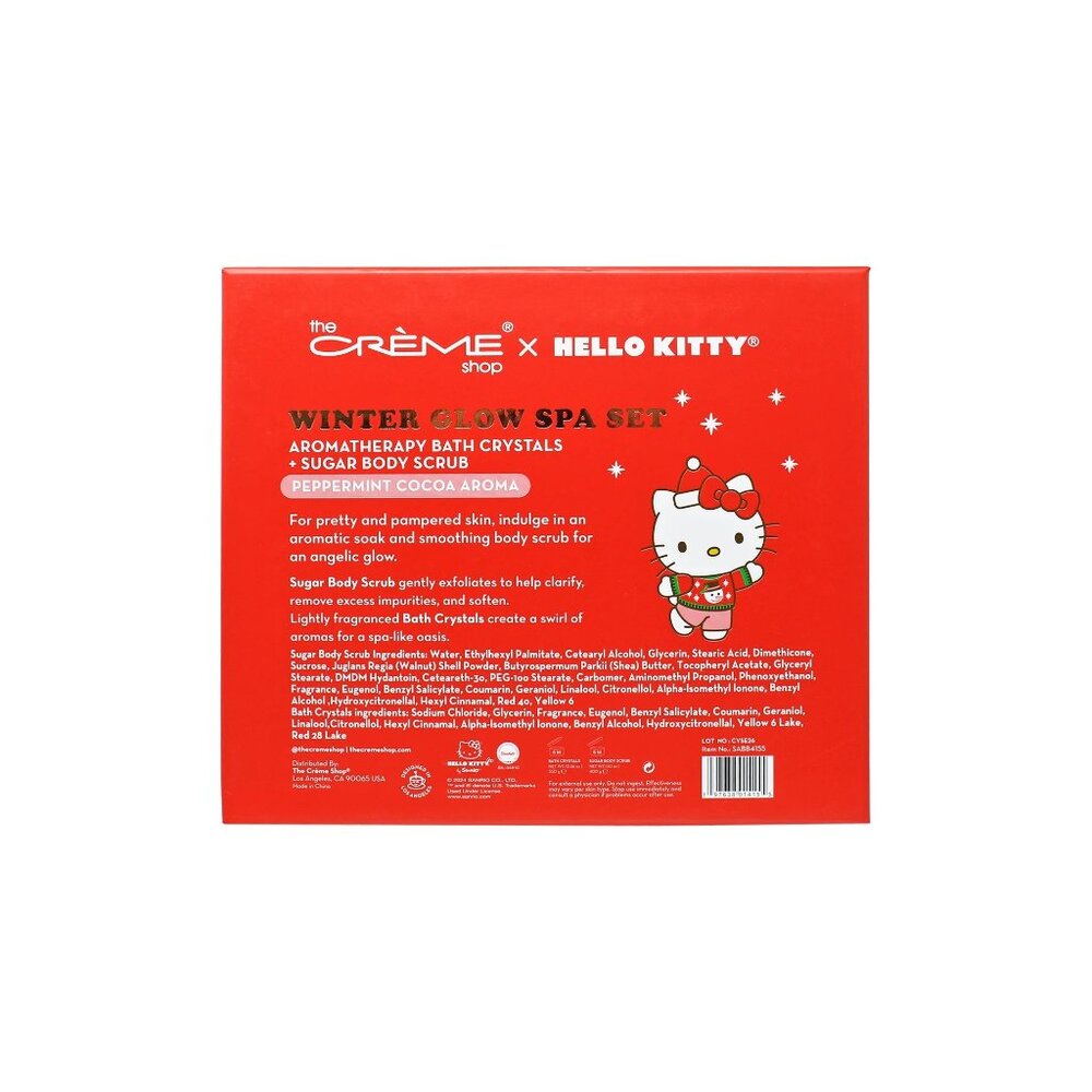 The Creme Shop x Hello Kitty Winter Glow Spa Set Bath Crystals & Body Scrub New - Picture 3 of 8
